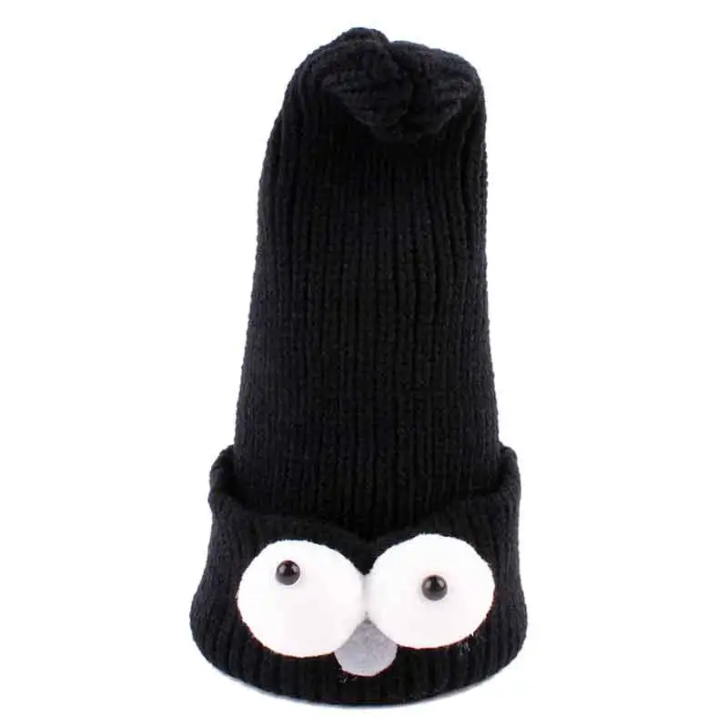 

DE078 Winter Cute Eyes Insect Hats For Girls Baby Caps Warm Wool Knitted Children's Hat For Girl Children Boys