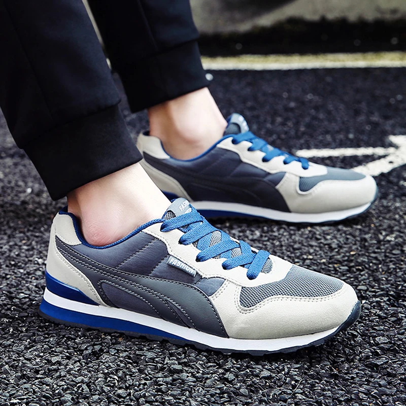 

2019 brand tennis shoes for men light soft breathable mesh man sneakers gym sport shoes walking jogging trainers tenis masculino