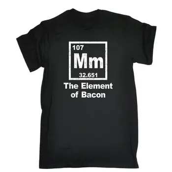 

MM THE OF BACON PERIODIC TABLE T-SHIRT Chef Kitchen Cook Birthday Gift Cool O-Neck Tops T Shirt Gift More Size and Colors