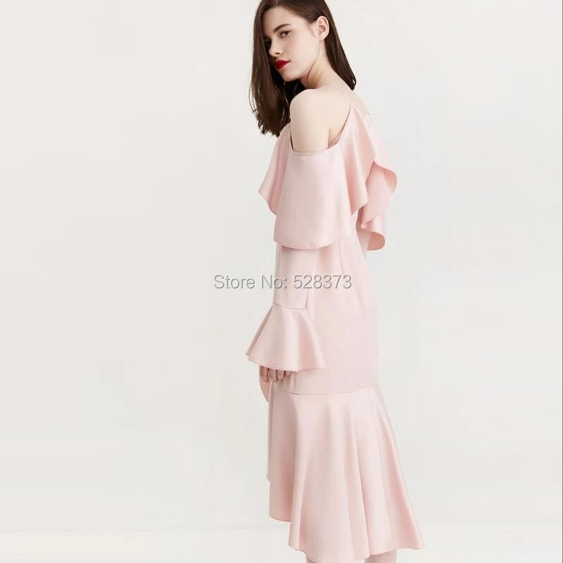 YNQNFS ED41 Robe De Soiree Vestidos реальные фотографии с открытыми плечами длинными рукавами