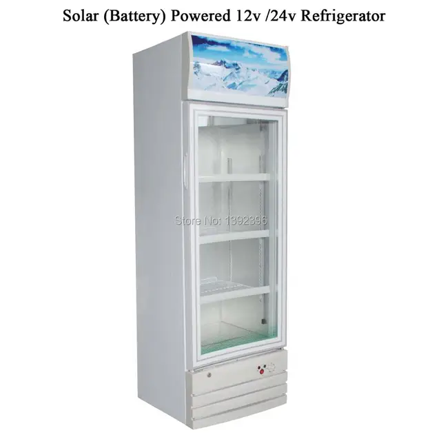 208l Solar Battery Powered Dc 12v 24v Refrigerator Showcase 208l Solar Battery Powered Dc 12v 24v Refrigerator Showcase Glass Door