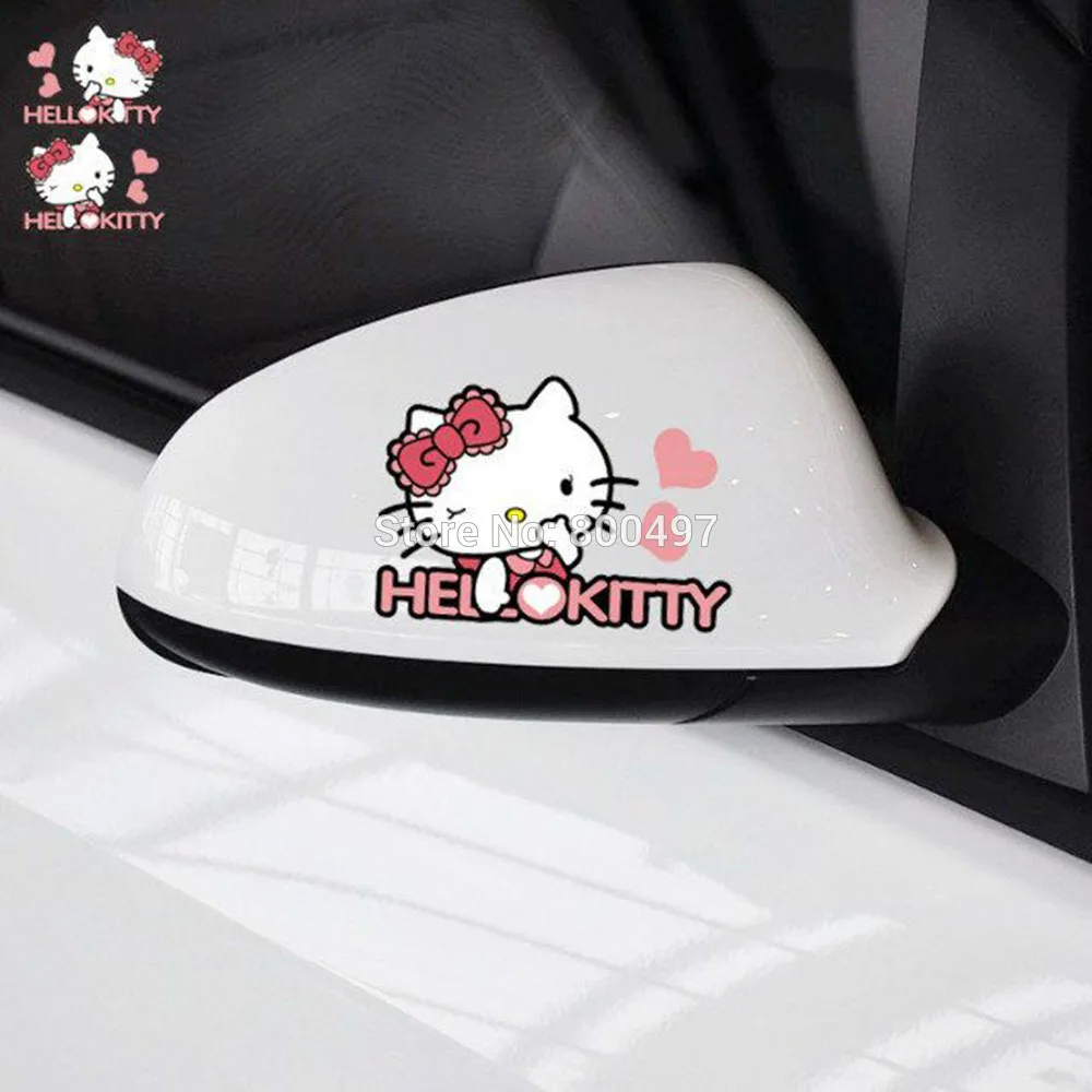Buy 2 x Lovely Car Styling Sweet Cute Hello Kitty Rear
