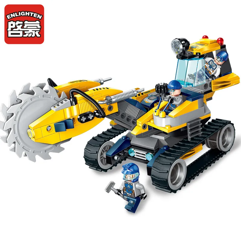 Enlighten строительный инженерный строительный блок Technic Kyanite Squad Kyanite Transporter 3 рисунок 309 шт кирпич-без коробки - Цвет: 2405