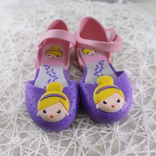 14-16.5 cm Gilrs Sandales Mini Melissa De Gelée Princesse D’été Enfants Chaussures De Gelée Cristal Chaussures respirant de Bande Dessinée Sandales Chaussures