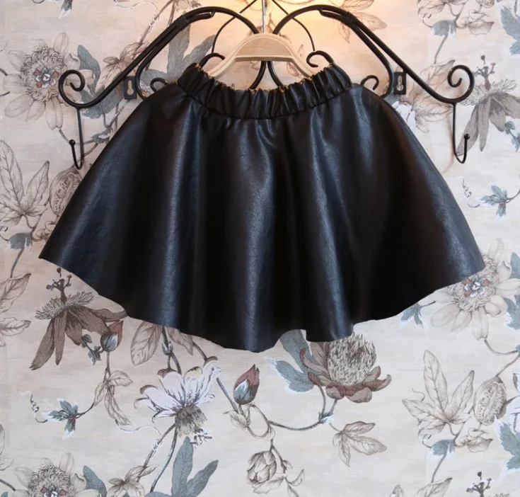 New girls tutu skirt children girls leather skirt skirts for kids