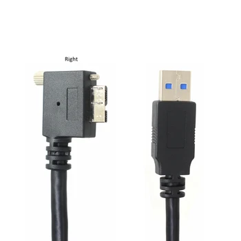 

Right angled 90 Degree Micro USB 3.0 Cable USB 3.0 Type A Male to Micro B Cord with Locking Screws 1m 3m 5m For Industrial Video