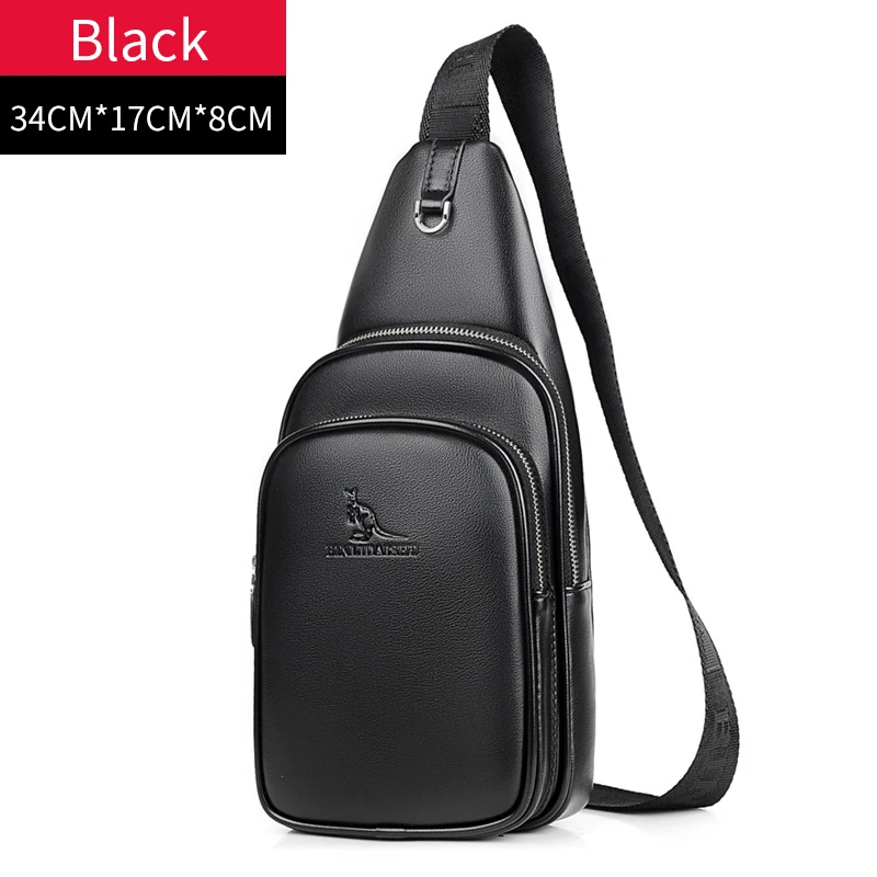 Мужская нагрудная сумка, Короткие походные мессенджеры, нагрудная сумка, многофункциональные сумки через плечо, водоотталкивающая мужская сумка на плечо - Цвет: black