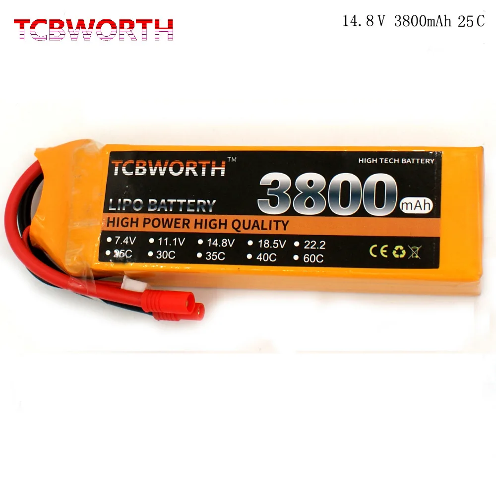 RC Lipo font b battery b font 4S 14 8V 3800mAh 25C RC LiPo font b