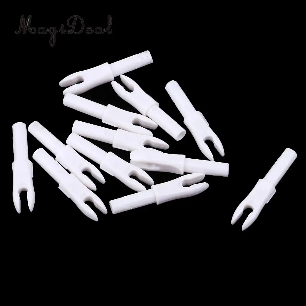 MagiDeal 12pcs Archery Arrow Nocks Pin Insert Tail End Nocks for Arrow Shaft IN 4.2MM Outdoor Target Shooting Gear