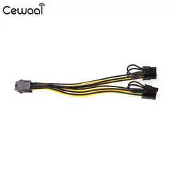 Cewaal 6-Булавки PCI Express 2 шт. PCIe 8 (6 + 2) булавки материнской плате компьютера Мощность шнур бортовой компьютер Мощность шнур