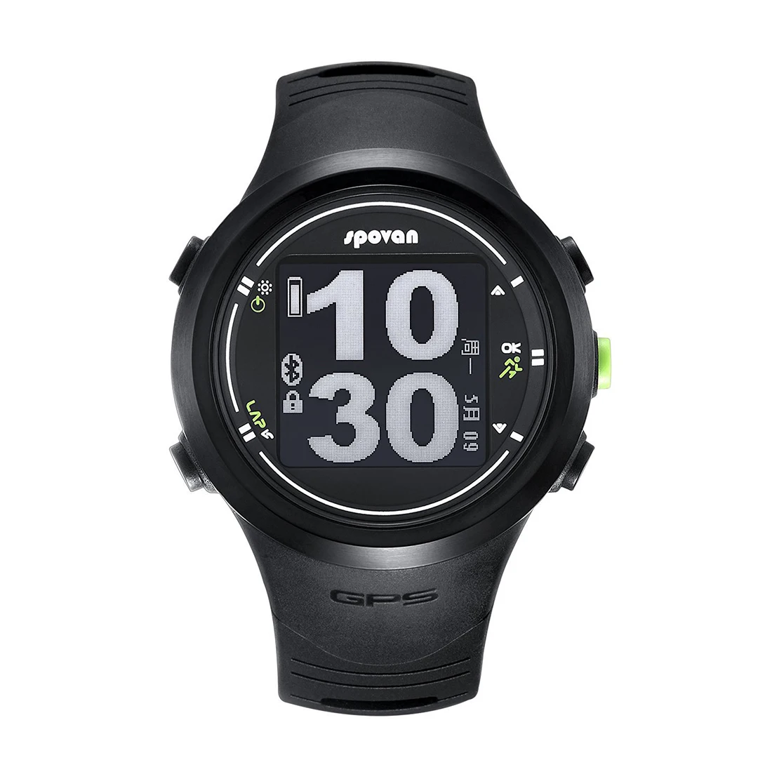  Spovan Wiederaufladbare Sportuhr Armbanduhr GPS Navigation Pulsmesser
