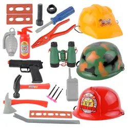Детская забавная ролевая игрушка симулятор Пожарный костюм шляпа пожарные инженерные родитель-ребенок игрушка со шлемом профессии