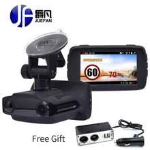 JUEFAN car dvr camera radar detectors dash camera video recorder HD 1296P Russian radar detector alarm