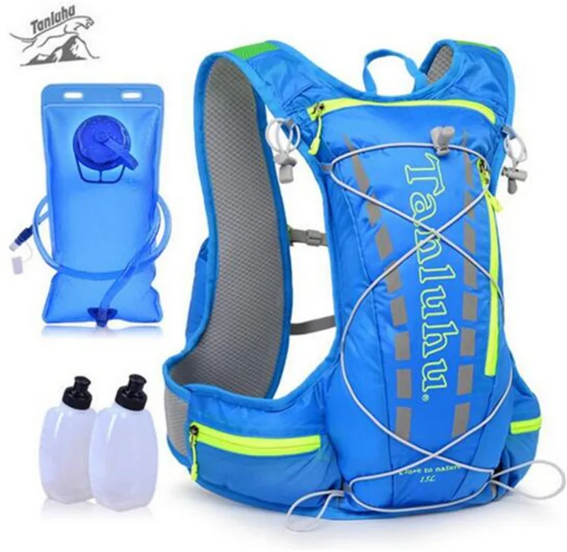 

TANLUHU Trail Running Bag 15L Hydration Backpack Jogging Sport Vest Waist Pack For Climbing Running Hiking Cycling