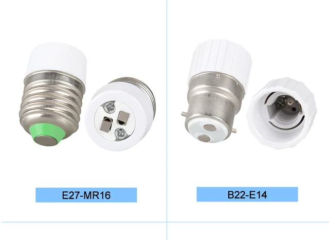  Bases de la lámpara de la lámpara del casquillo del casquillo  del casquillo del casquillo de la lámpara del LED E27 E14 E12 GU10 G9 B22  MR16 GU24 ignífugo del zócalo