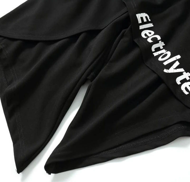 Kilt Men Shorts Black Hip Hop  (15)