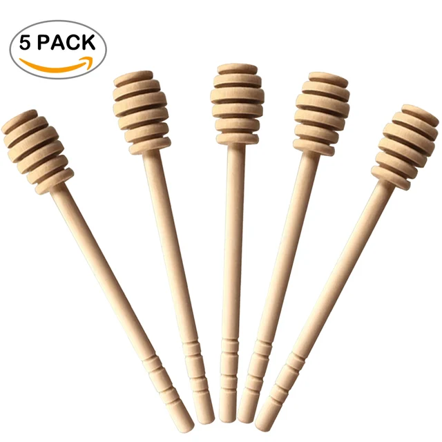 5 Pcs 15cm Wood Stirring Rod Beekeeping Honey Tools Honey Splash Bar