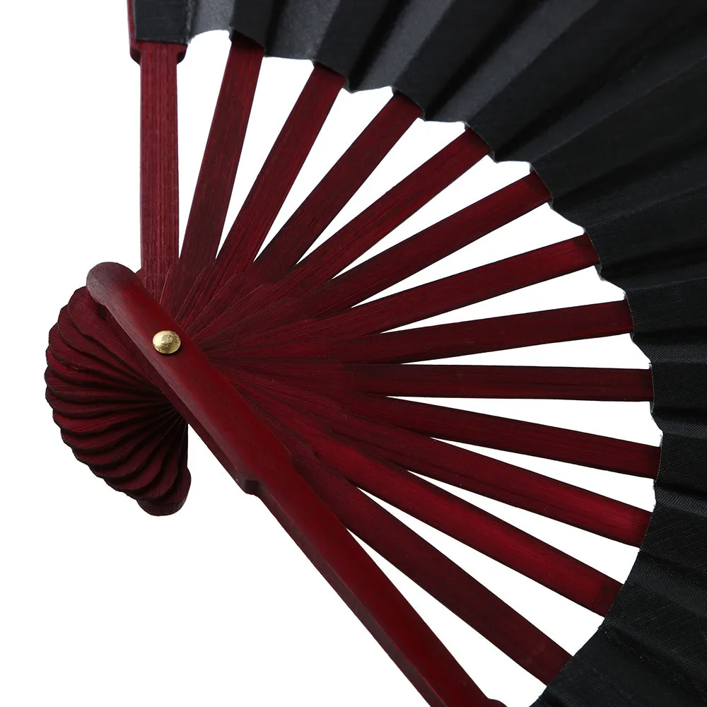 

Decorative Fans Bamboo And Silk Hand Held Fan Men's Folding Blank Handcuffs Pocket Compartments Fan Drop shipping Aug10