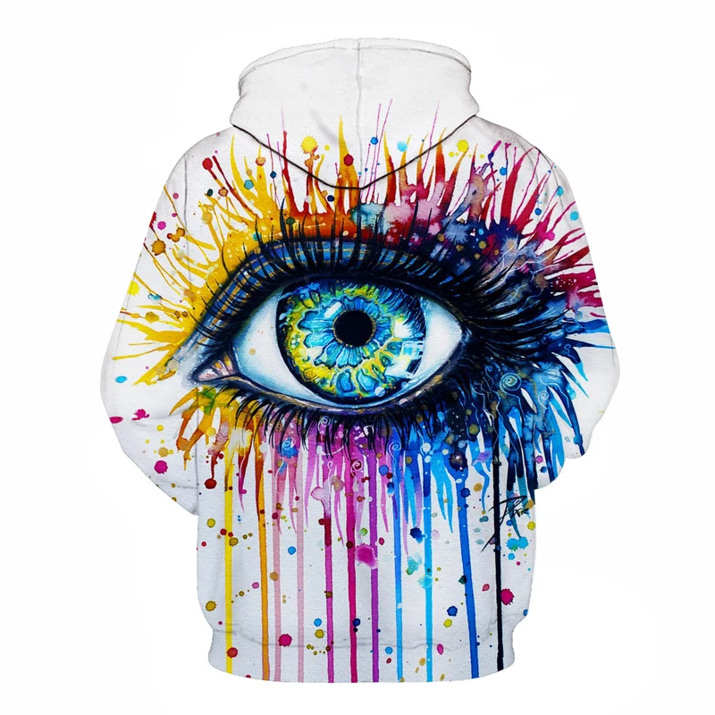 Billig Regenbogen auge Durch Pixie kalte kunst Herbst Sweatshirts Männer Hoodies 3d Druck Pullover Lustige Trainingsanzüge Street Hoody ZOOTOP BÄR