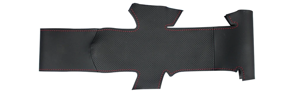 Прошитый вручную черный из натуральной кожи Противоскользящий чехол рулевого колеса автомобиля для Lada Granta 2011 2012 2013