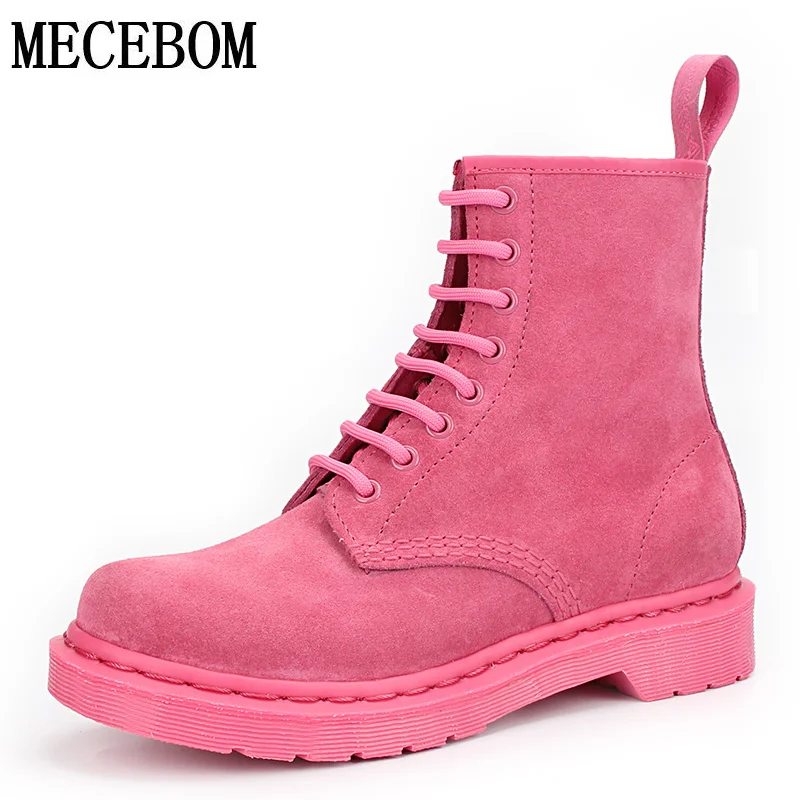 Women British shoes martin Boots genuine leather boots Women Autumn winter Ankle Boots female espadrilles exquisite sapato