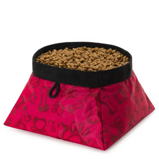 

2019 hot sale foldable pet dog travel bowl food and water universal