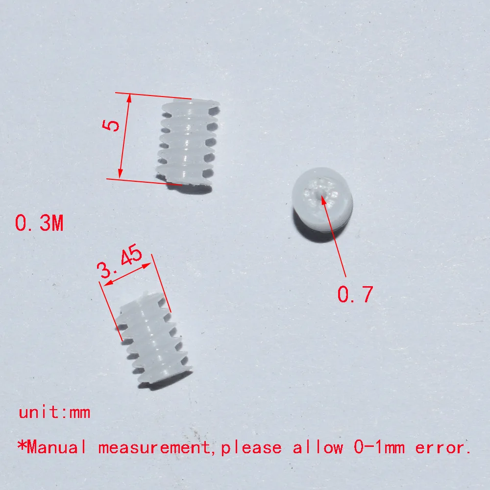 3,5*5 мм 0.7A 0,3 м Червячная Шестерня турбинная Шестерня отверстие 0,7 мм пластиковая Шестерня Игрушка аксессуары технологические части 100 шт./лот