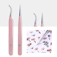 UR SUGAR розовое золото прямой Изогнутый пинцет ногти стикер аппликатор для стразов кусачки для наращивания ресниц маникюрный набор для ногтей