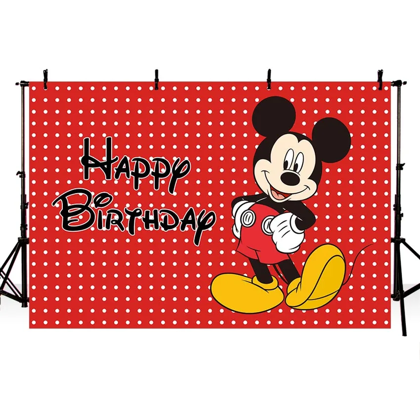 

Vinyl Cartoon Baby Red Minnie Dance Polka Dots Custom Photo Studio Background Photography Backdrop 7x5ft Background Photography
