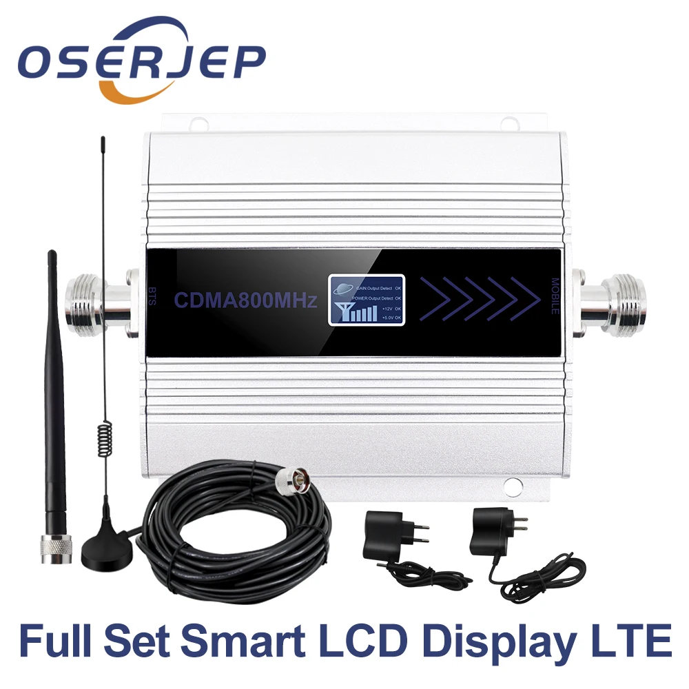 OSERJEP ЖК дисплей 2G 4G LTE CDMA GSM ретранслятор UMTS 850 сотовая связь + Внутренняя/наружная