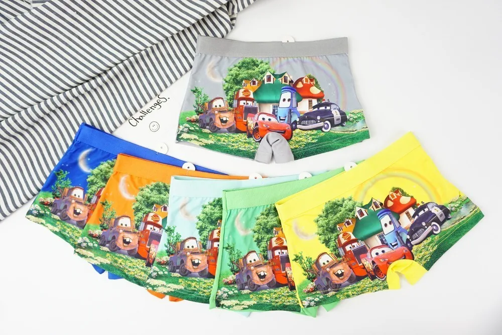 

6pcs/lot Underpants Briefs for Boys Underwears Panties Infant Boxer Synthetic cotton Teenagers Underwears for 3-8 Y baby panty