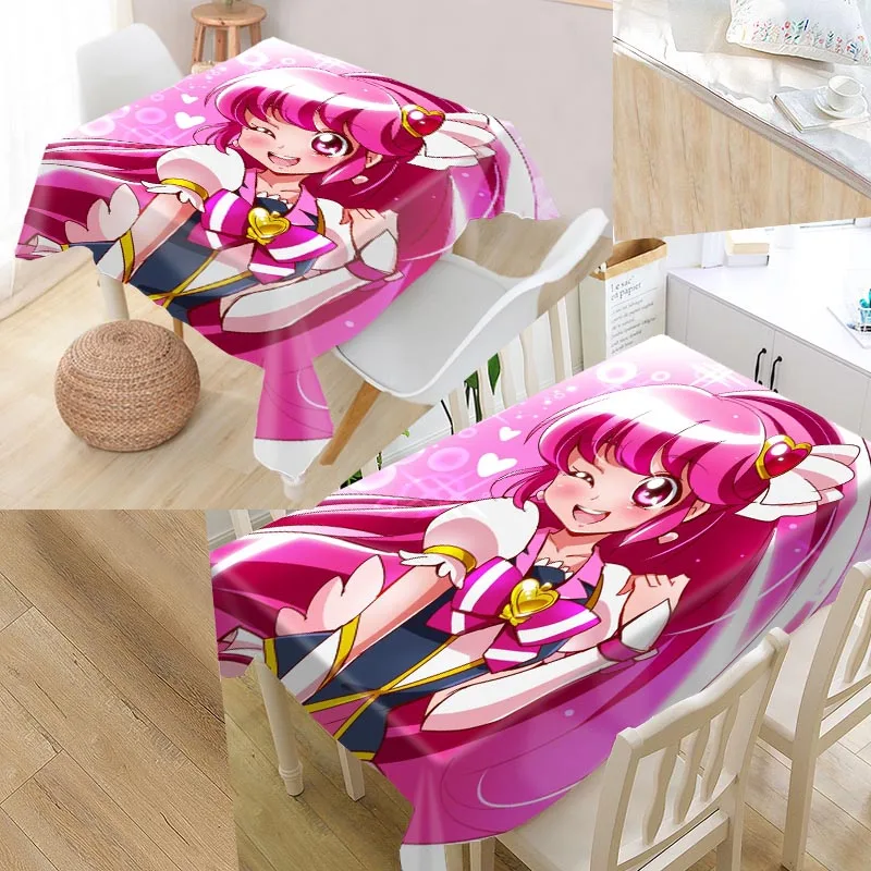 مخصص ابتسامة precure مفرش مربع/مستطيلة سماط ل الزفاف مفرش طاولة غطاء التلفزيون يغطي الشاي سماط مخصص ابتسامة precure مفرش مربع/مستطيلة سماط ل الزفاف مفرش طاولة غطاء التلفزيون يغطي الشاي سماط