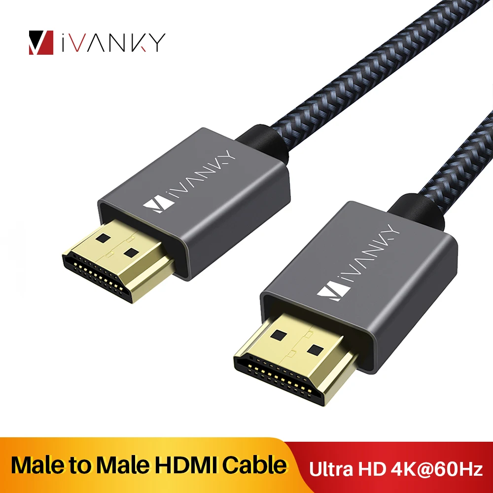 [Пожизненная гарантия] кабель iVANKY HDMI 4K @ 60 Гц алюминиевый сплав UHD для