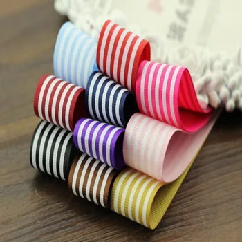 

Wholesale 20yards/lot 2.5cm thread striped ribbon DIY Ribbon hair Garment Accessories For Sewing Decoration free shipping YK91