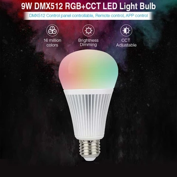 

Milight FUTD04 9W DMX512 RGB+CCT Led Light Bulb AC100-240V,FUTD01 DMX512 Led Transmitter