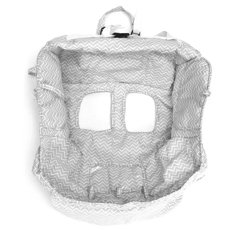 Housse Caddie Bébé 2en1 Housse Caddie Bébé 2-en-1 Lavable - Protection Hygiénique Courses Ceinture Sécurité 5 Points