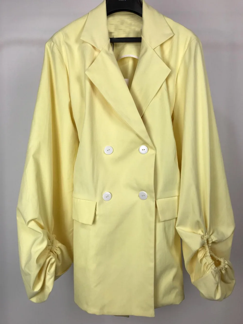 2019 Весенняя мода пальто для женщин лук двойной breated верхняя одежда ddxgz3