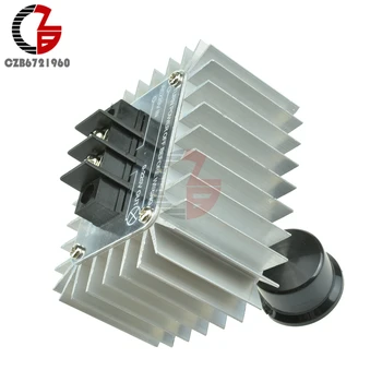 

220V 5000W SCR Voltage Regulator Motor Speed Controller Light Dimming Dimmers Thermostat Speed Regulator Governor for LED Light