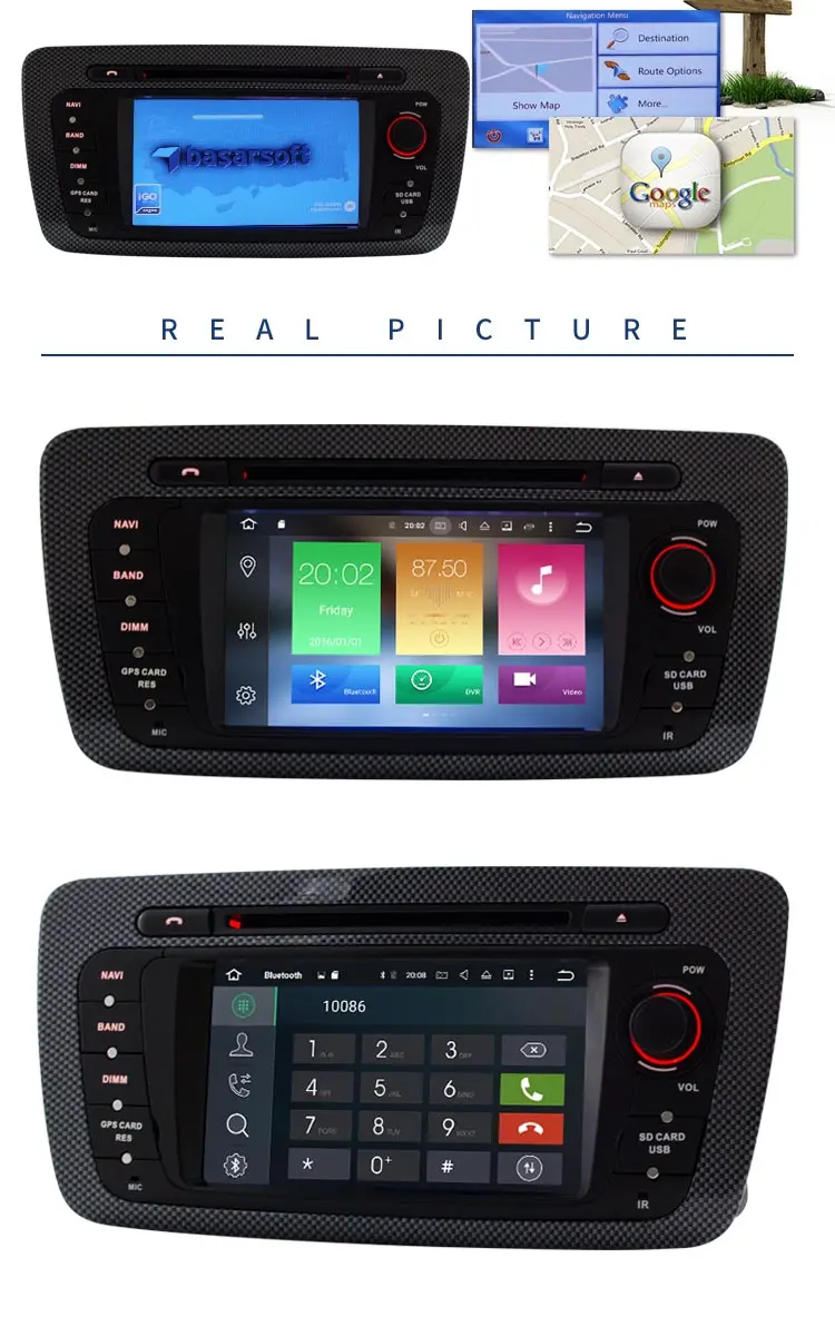 Excellent LJHANG Android 6.0 Car DVD Player for Seat Ibiza 6J 2009 2010 2011 2012 2013 WIFI Multimedia 2 Din Car radio Stereo autoaudio fm 5