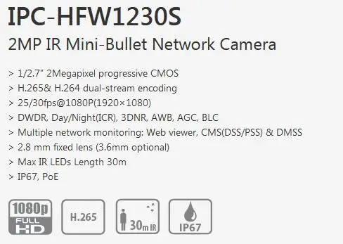 IPC-HFW1230S Features