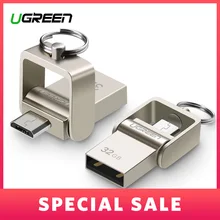 Ugreen USB Flash Drive 64 ГБ Металла Pendrive High Speed USB Памяти Stick 32 ГБ pen Drive Реальная Емкость 16 ГБ USB Флэш-диск U