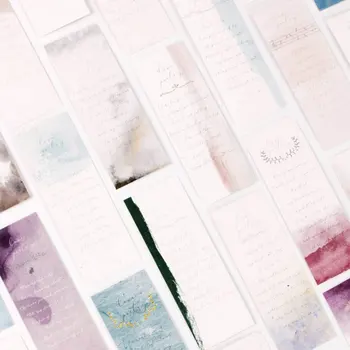 

30 pcs/box English alphabet paper bookmarks message card children kawaii stationery office school supplie kids gift