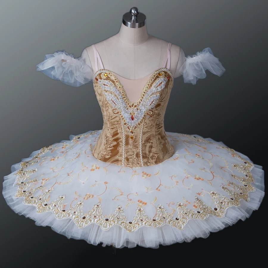 Classical Ballet Tutu Velvet Fabric Adult Stage Costumes 10 Layers Hard