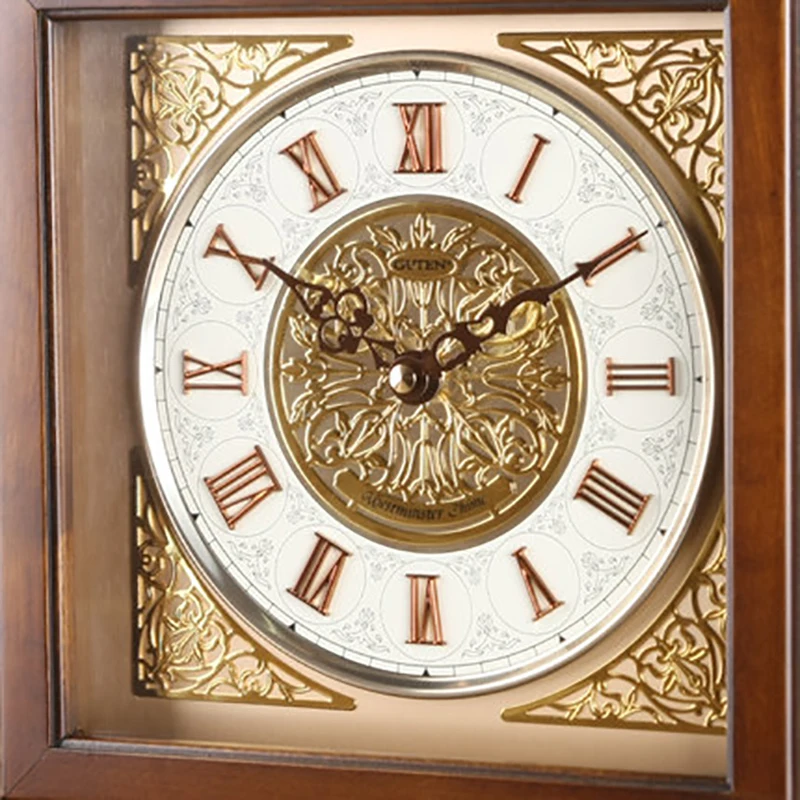 Квадратные бесшумные часы из цельного дерева в европейском стиле, часики для почасового отключения, настольные часы для гостиной, отеля, украшение стола, инструмент для хронометража