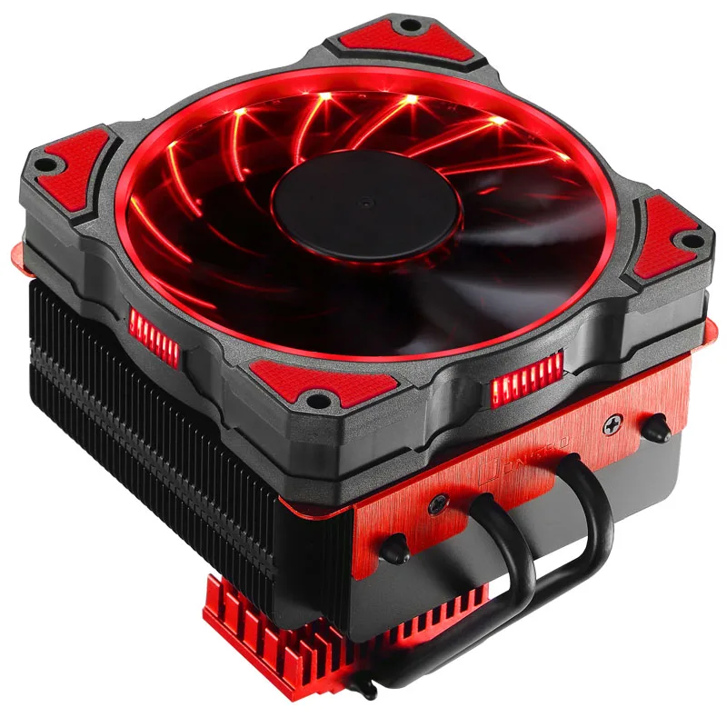 Jonsbo CR-101 Desktop PC Heat pipe CPU radiator light LED FAN jonsbo cr 201 4 cpu 12cm heat pipe radiator side led fan