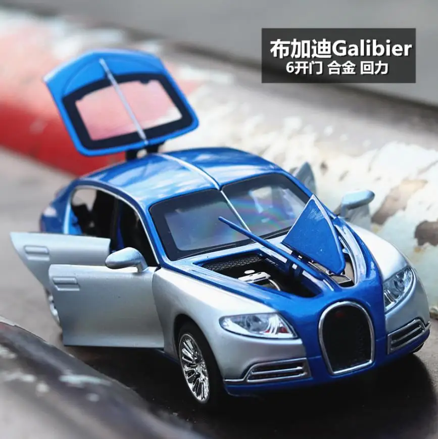 1:32 игрушечная машинка Bugatti Galibier, металлическая игрушка, литая машинка, Литые и игрушечные машины, модель автомобиля, миниатюрная модель автомобиля, игрушки для детей