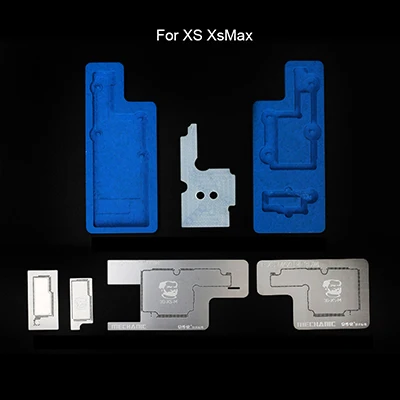 For iphone XS XsMax Механик для iPhone X/XS/XR/XS MAX 3D BGA набор трафаретов материнская плата средний слой посадки олова шаблон паяльная пластина - Цвет: For iphone XS XsMax