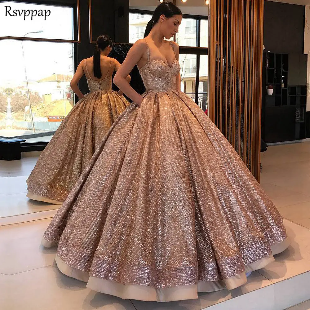 long sparkly gown