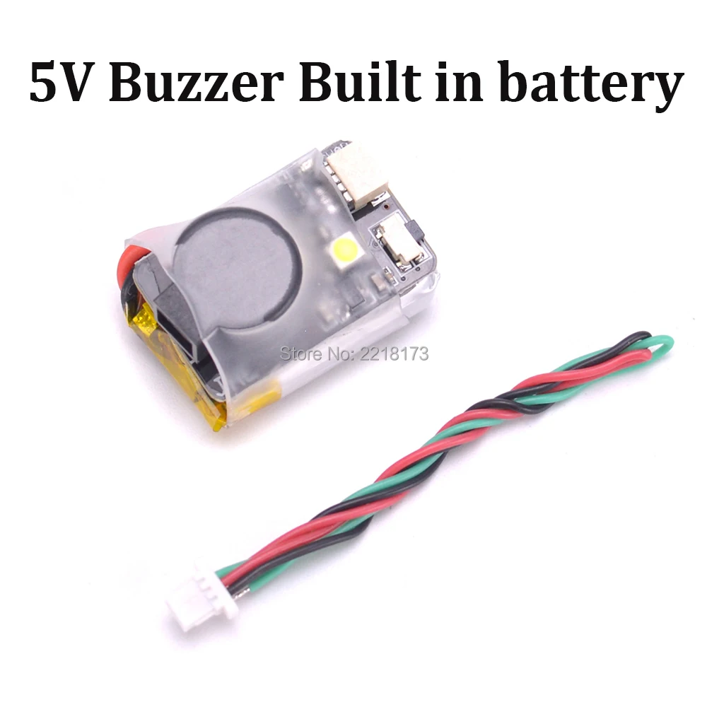

JHE42B Finder 5V Super Loud Buzzer Tracker 110dB with LED Buzzer Alarm Built in battery For RC FPV Drone Flight Controller