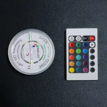 

16 Color RGB Submersible LED Light Base for Hookah Shisha with Remote Controller Chicha Narguile Bar Party Outdoor Decoration